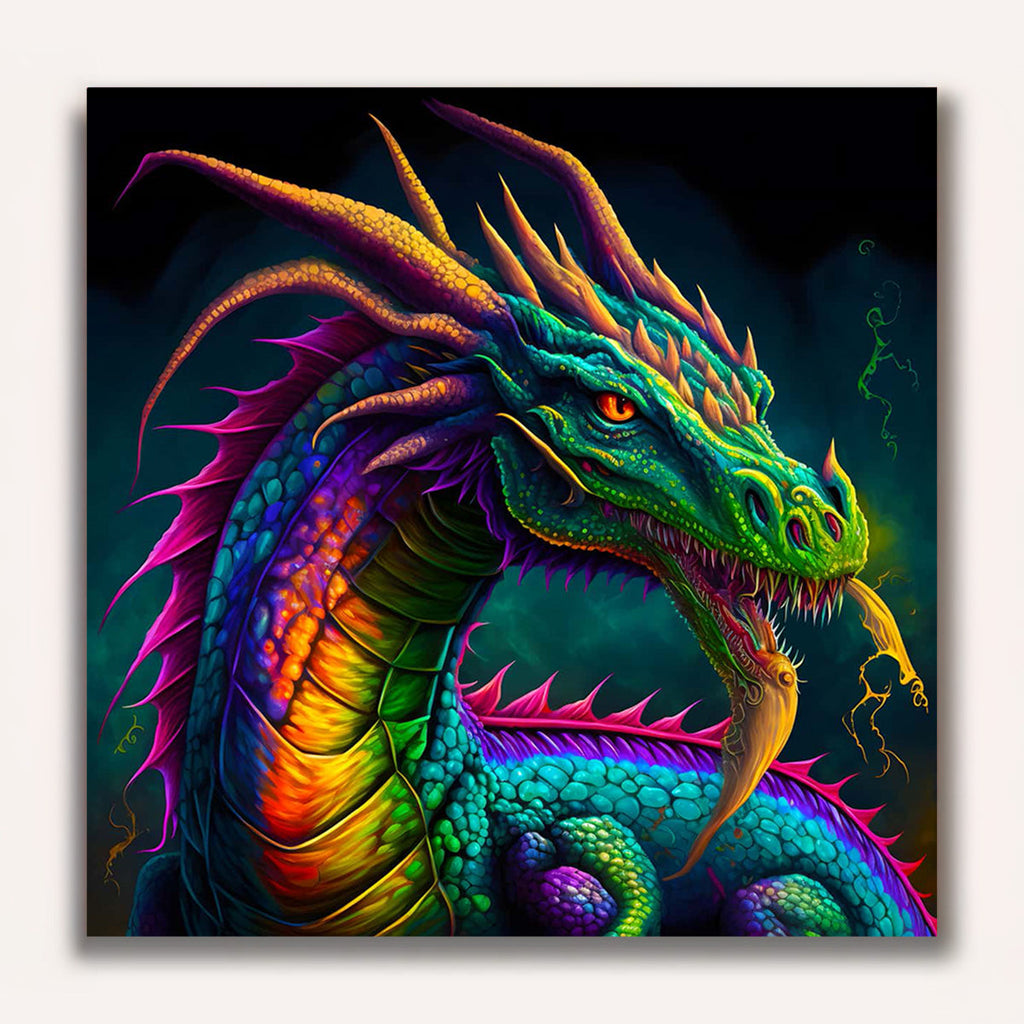 Paint by Numbers - Japanese dragon