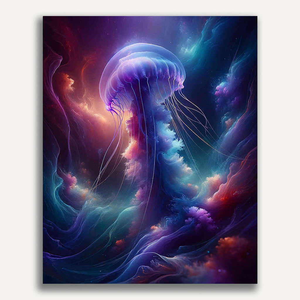 Paint by Numbers - Jellyfish in the depths