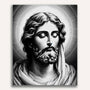 Paint by Numbers - Jesus in black and white
