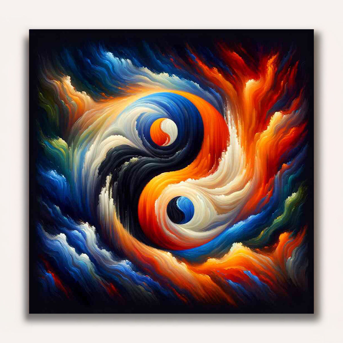 Paint by Numbers - Jing and Jang Abstract
