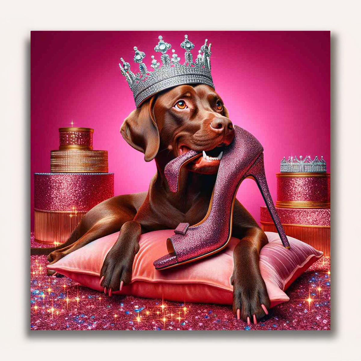 Paint by Numbers - King dog with pumps
