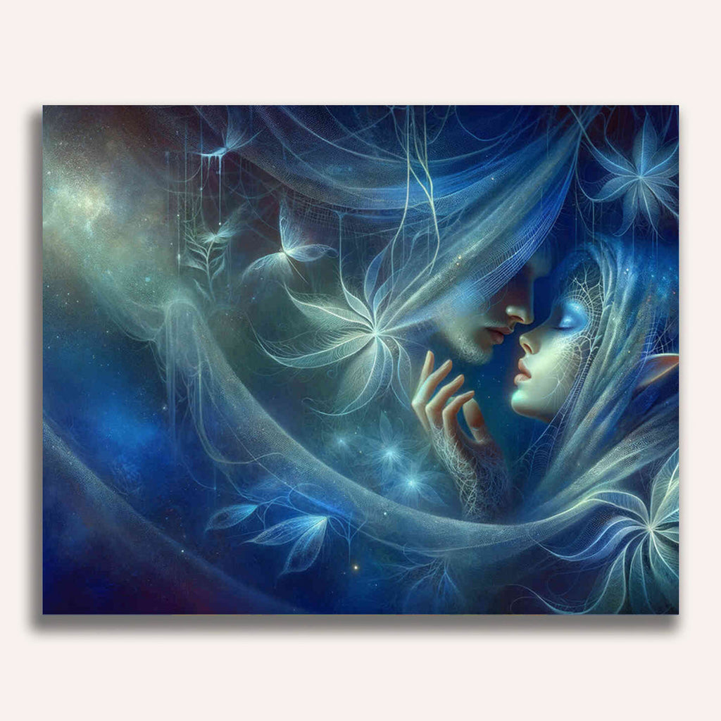 Paint by Numbers - Kissing couple, Fantasy