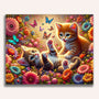 Paint by Numbers - Kitten catch butterfly