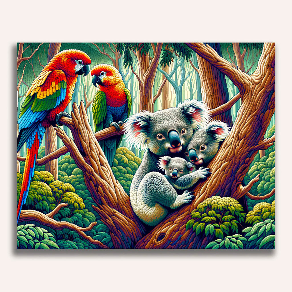 Paint by Numbers - Koala Bar Family