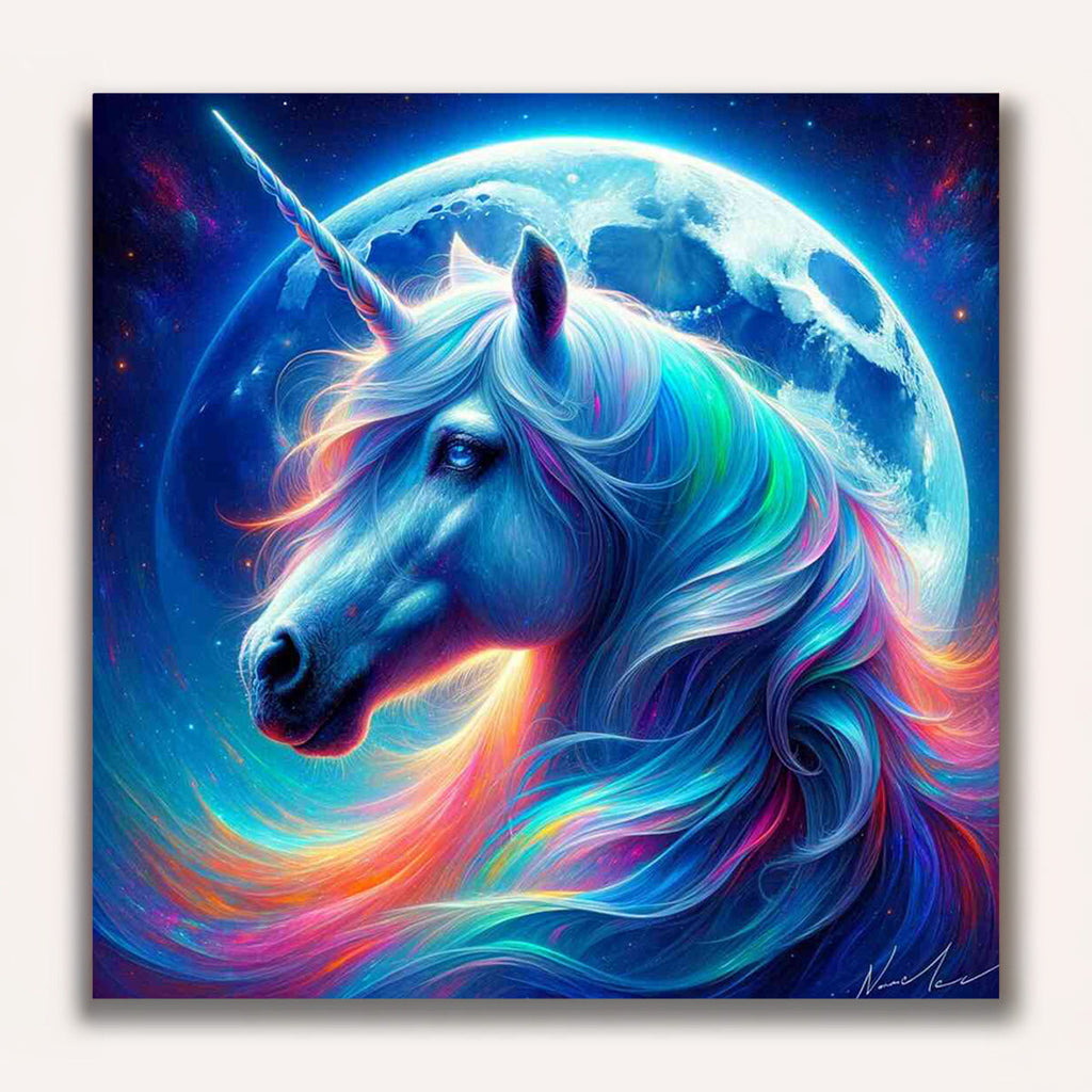 Paint by Numbers - Kosmisches Einhorn