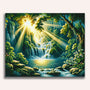 Paint by Numbers - Lagoon in the forest