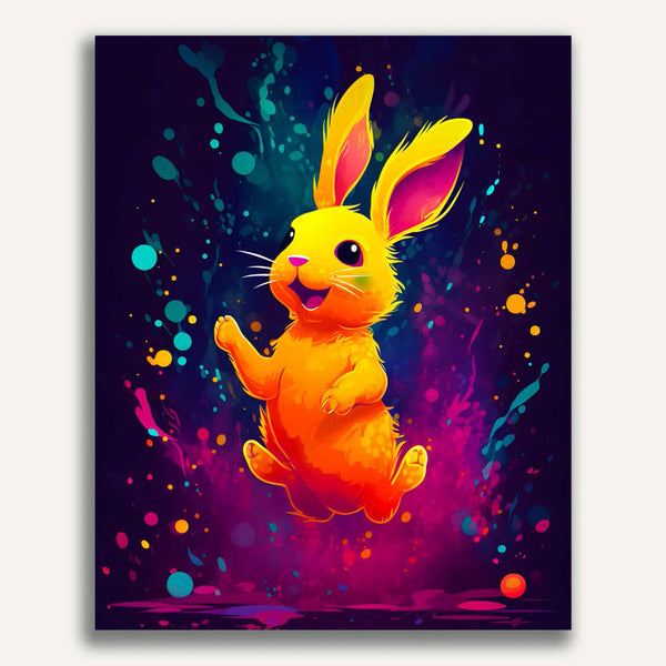 Paint by Numbers - Laughing bunny