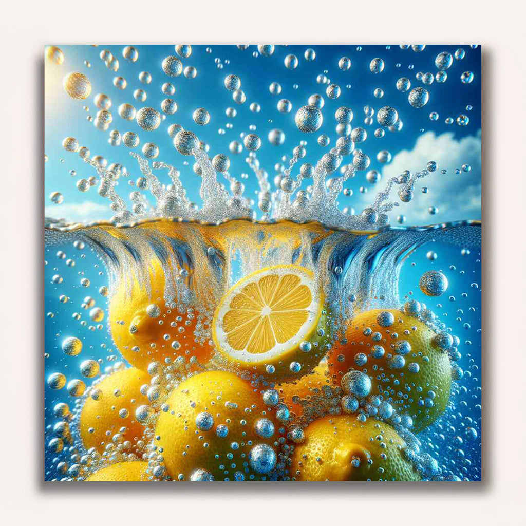 Paint by Numbers - Lemons in water