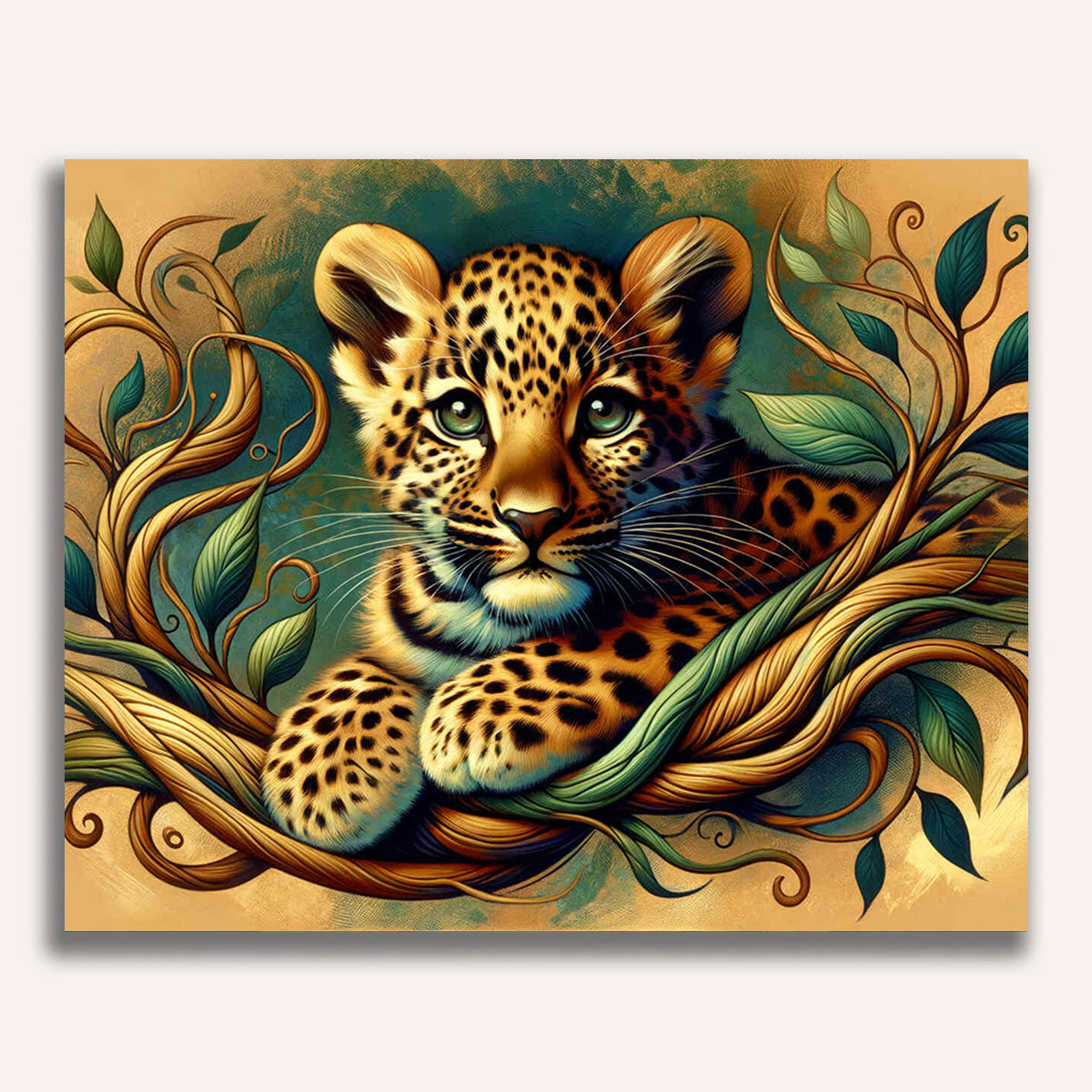 Paint by Numbers - Leopard cub