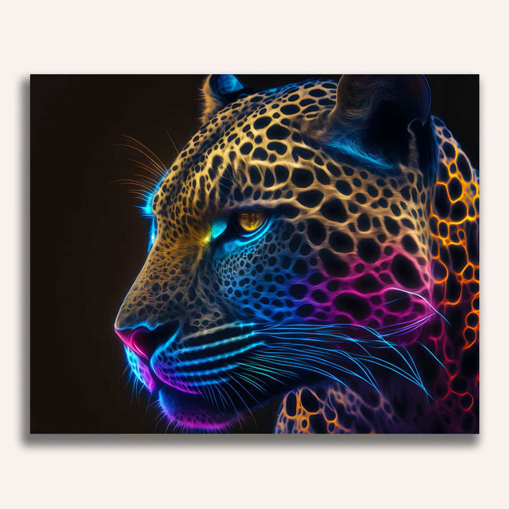 Paint by Numbers - Leopard play of colors