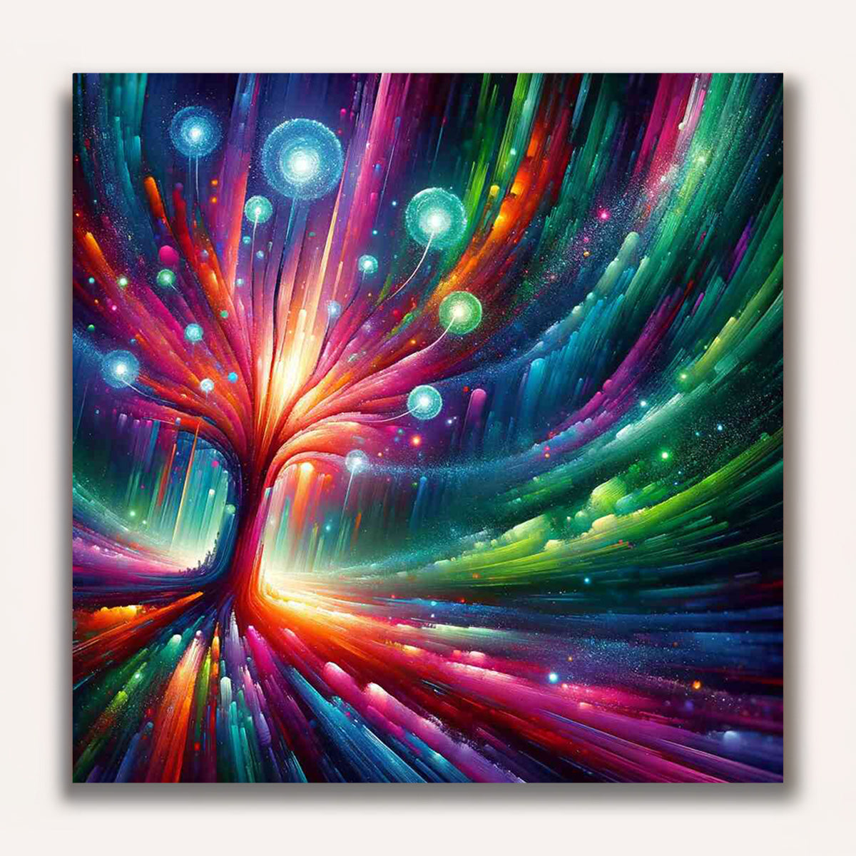 Paint by Numbers - Light Tree Abstract