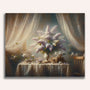 Paint by Numbers - Lilac bouquet, curtain