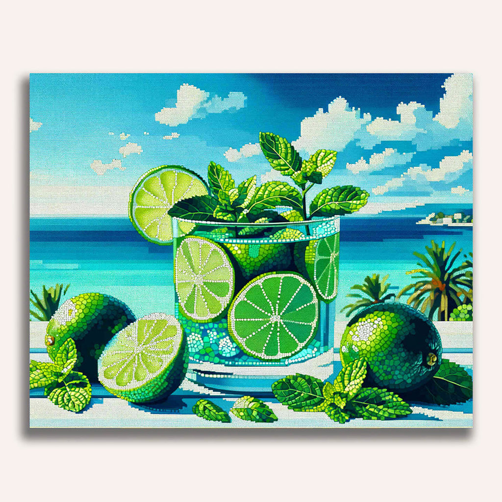 Paint by Numbers - Lime and Sea