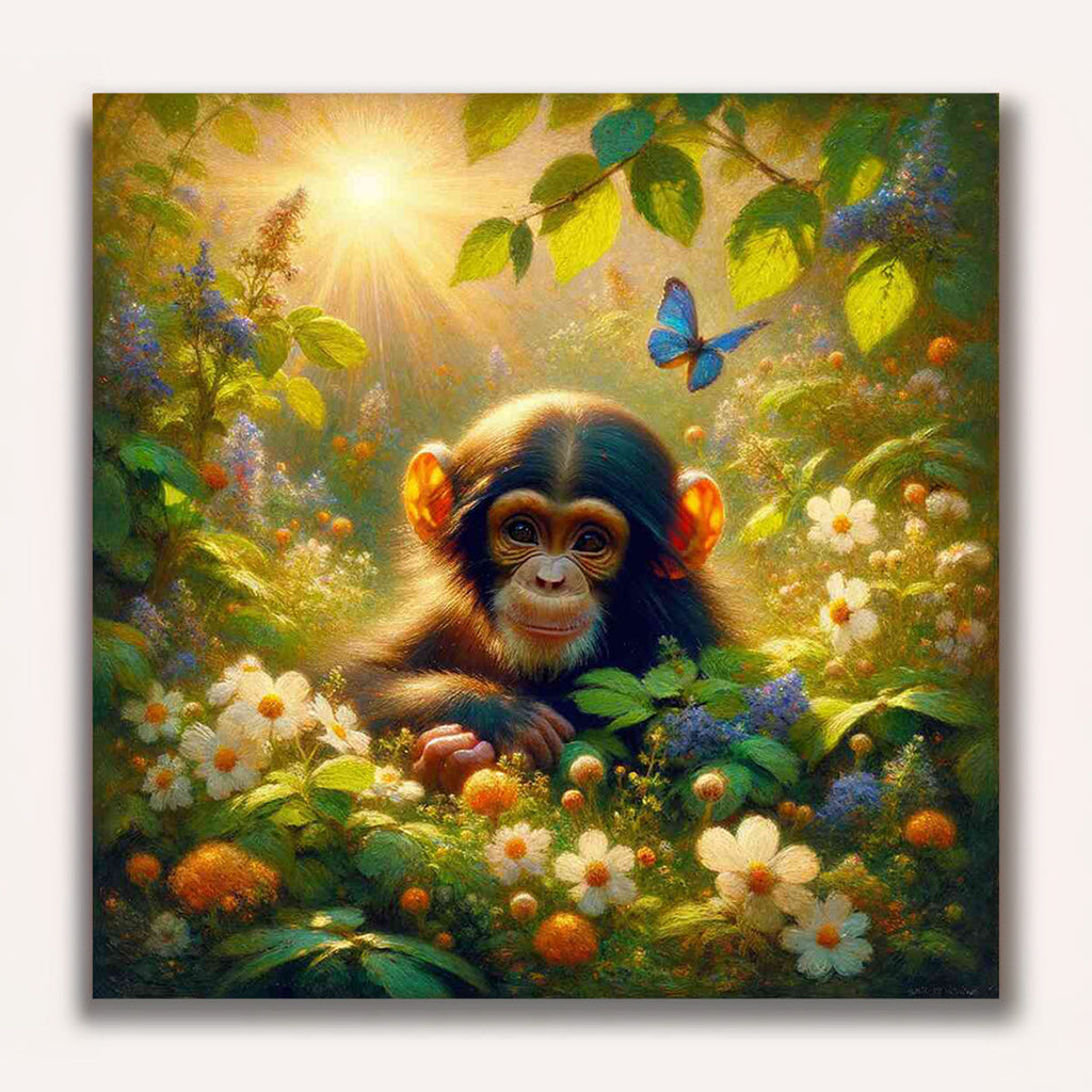 Paint by Numbers - Little Chimpanzee Chills