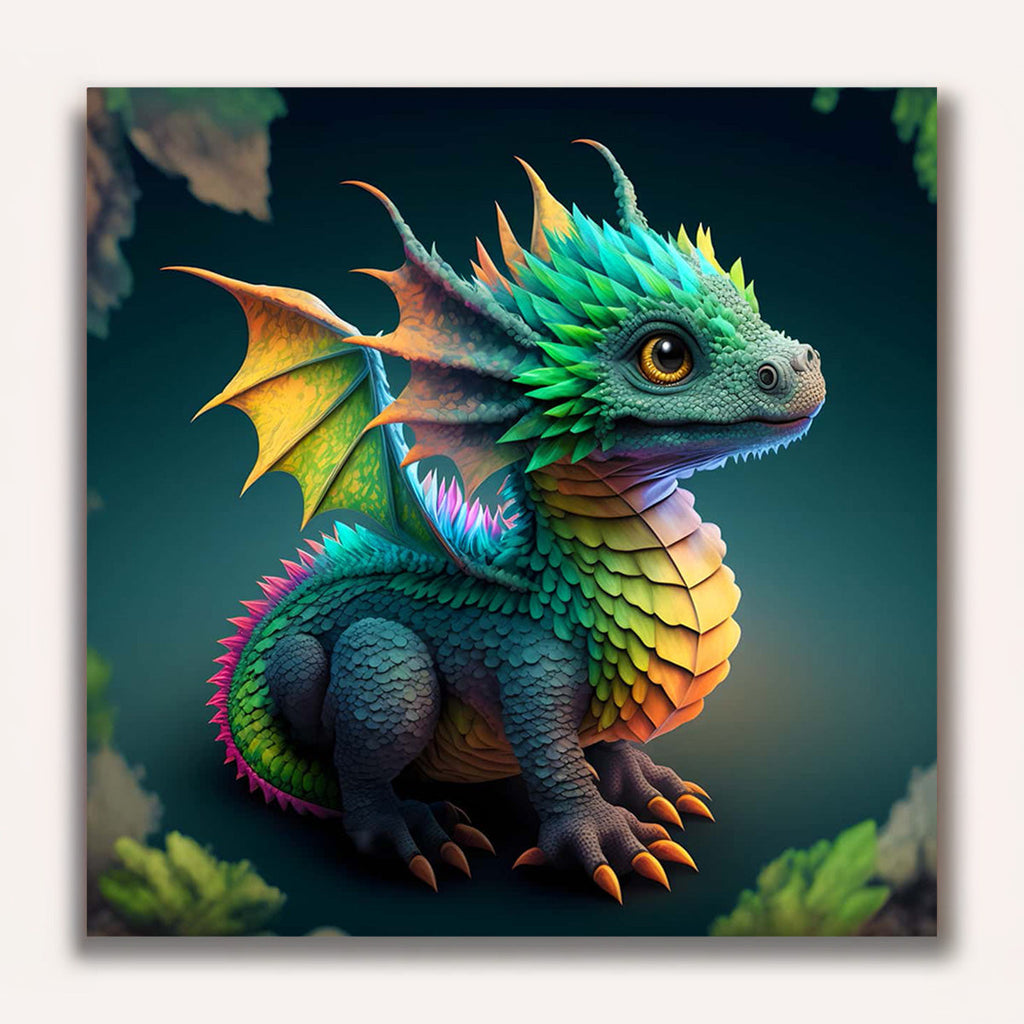 Paint by Numbers - Little dragon very big