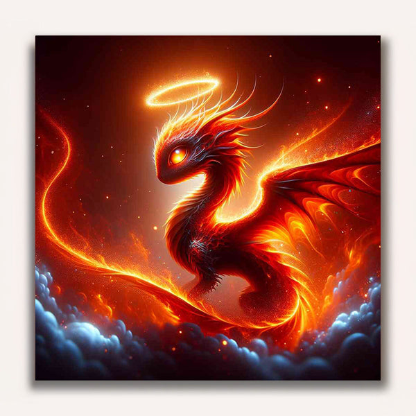 Paint by Numbers - Little dragon, halo