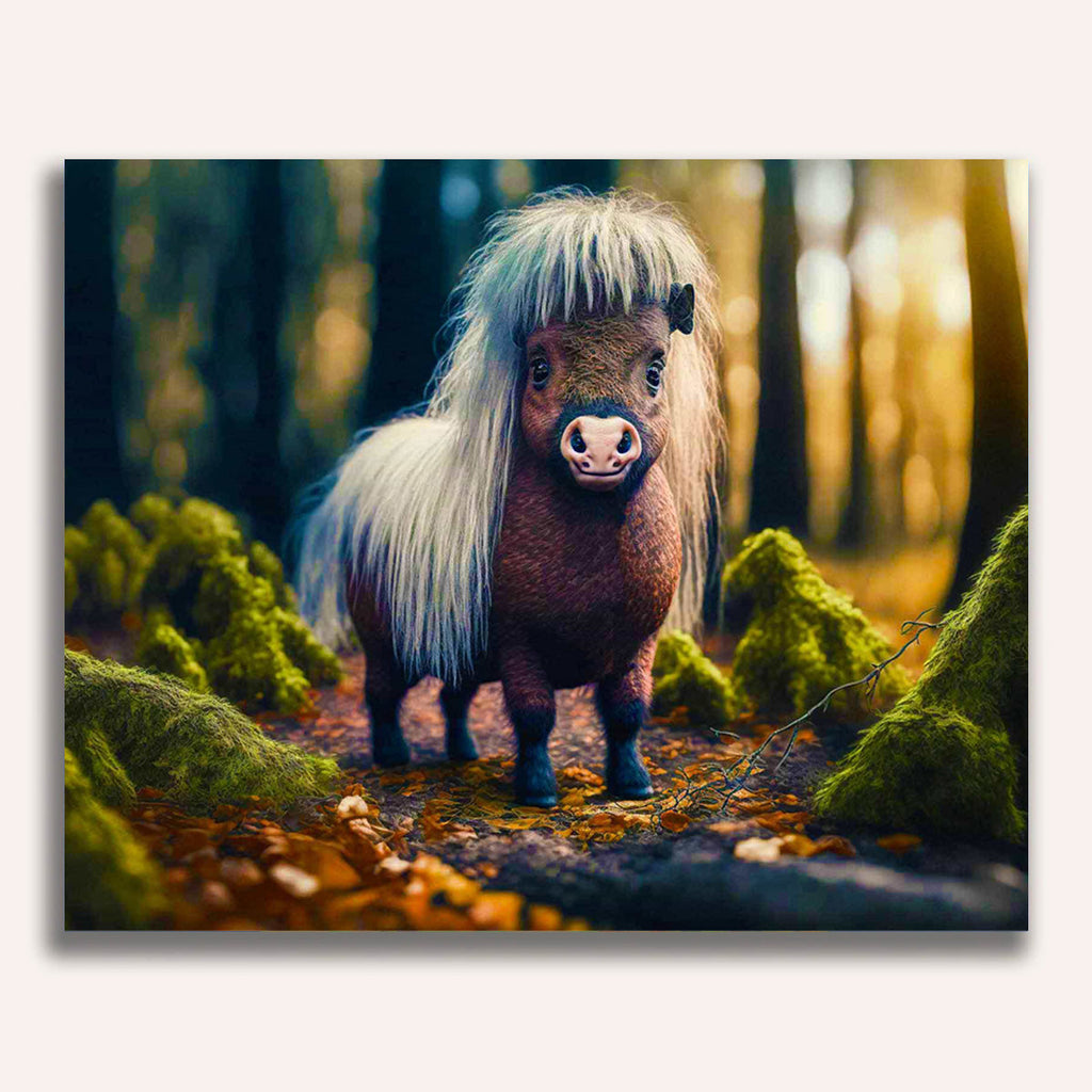 Paint by Numbers - Little pony in the forest