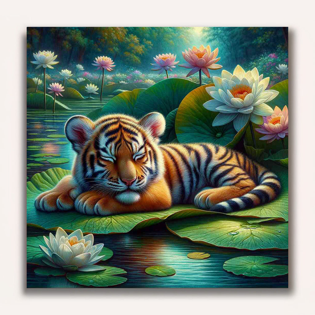 Paint by Numbers - Little Tiger Sea Rose