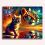 Paint by Numbers - Look into the future, leopard, lion, tiger