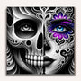 Paint by Numbers - Loose Muertos Black and White and Purple