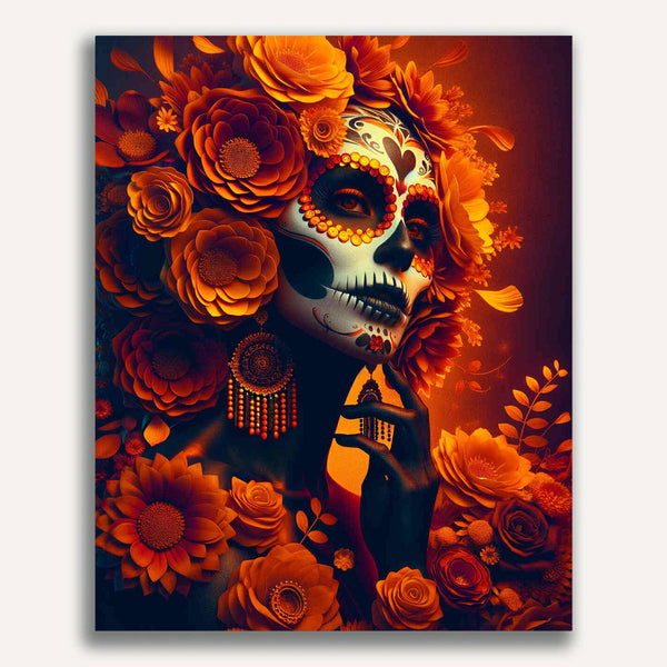 Paint by Numbers - Los Muertos, flower headphones