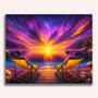Paint by Numbers - Deck chairs in the sunset