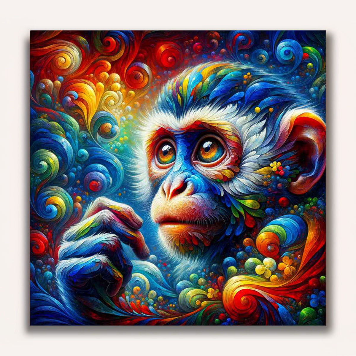Paint by Numbers - Lovable monkey