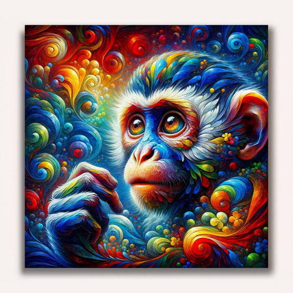 Paint by Numbers - Lovable monkey