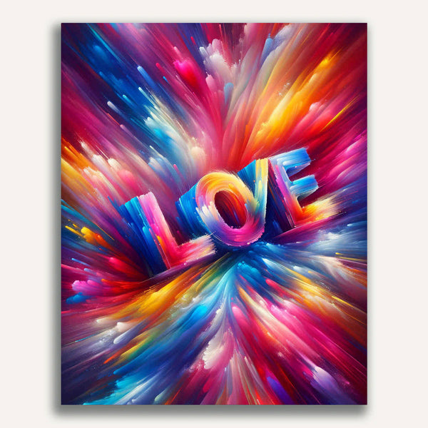 Paint by Numbers - Love Abstract