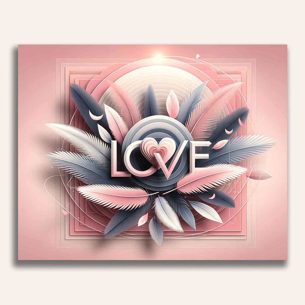 Paint by Numbers - Love in Pink