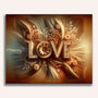 Paint by Numbers - Love, wood look