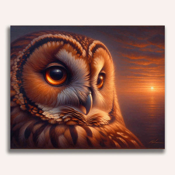 Paint by Numbers - Loving owl