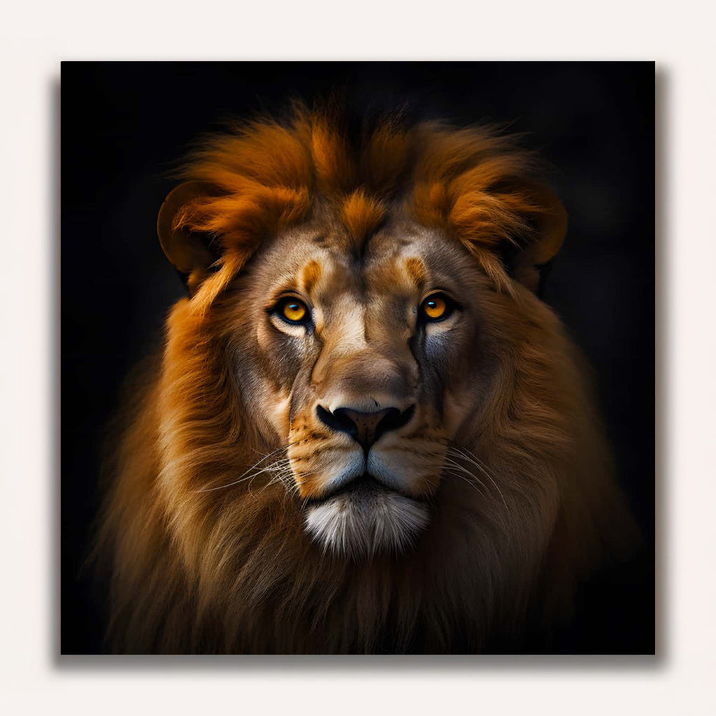 Paint by Numbers - Lion frontal view
