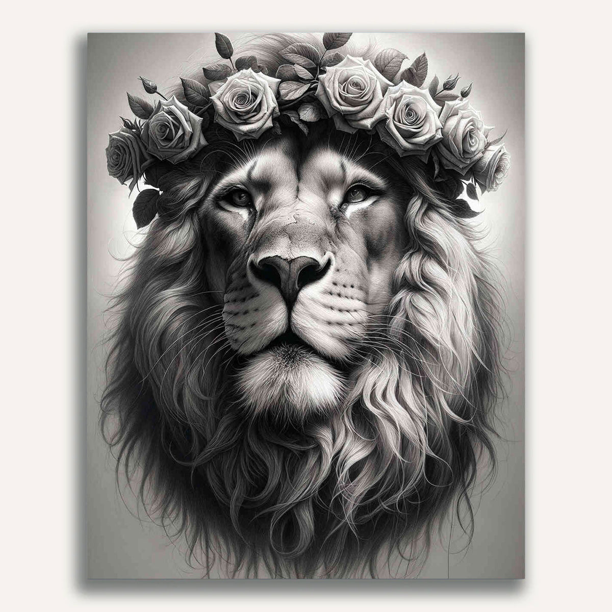Paint by Numbers - Lion in the jungle