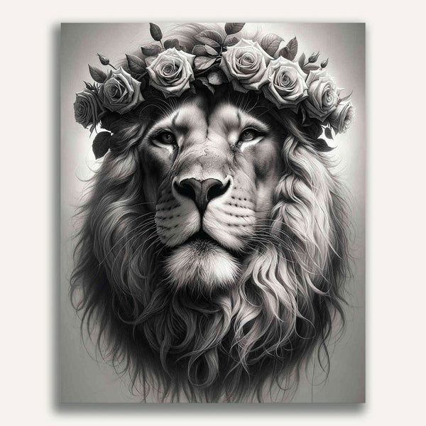 Paint by Numbers - Lion in the jungle