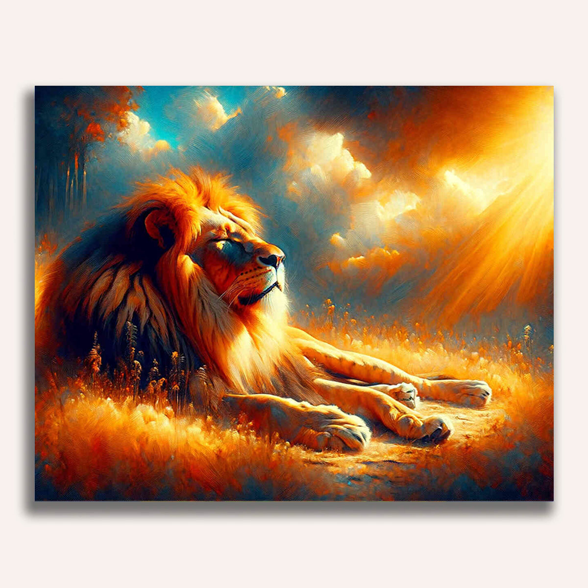 Paint by Numbers - Lion makes heia