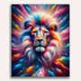 Paint by Numbers - Lion in colorful