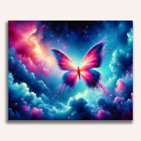 Paint by Numbers - Luminous Butterfly