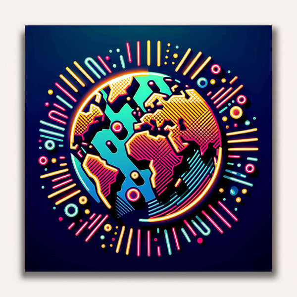 Paint by Numbers - Luminous Symphony of Globality