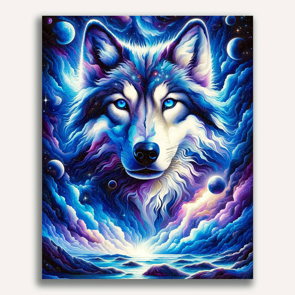 Paint by Numbers - Luminous Wolf