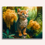 Paint by Numbers - Lynx sitting on trunk