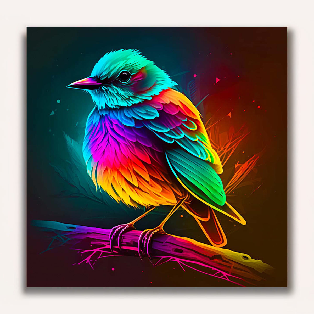 Paint by Numbers - Magic bird colorful