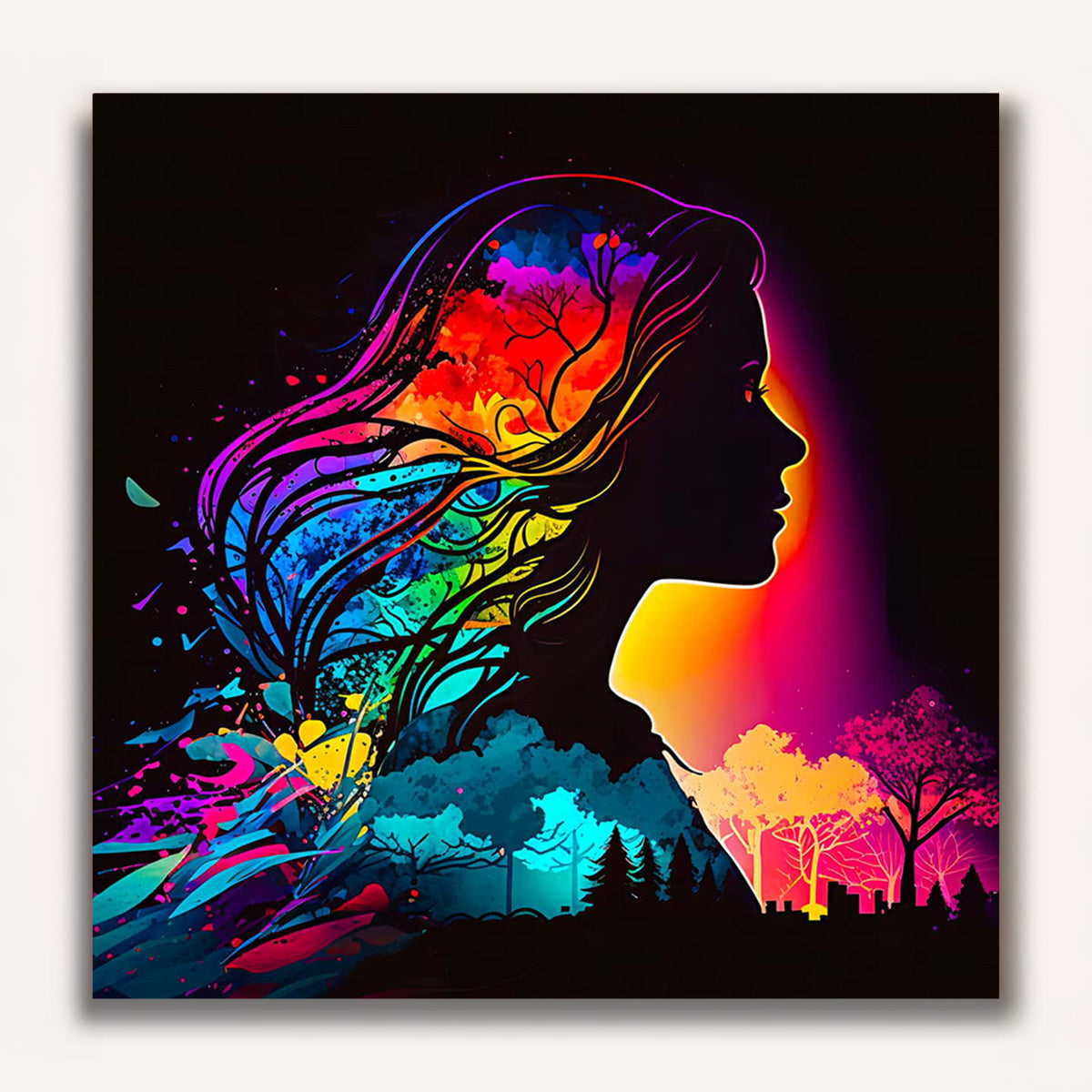 Paint by Numbers - Magic lady in profile
