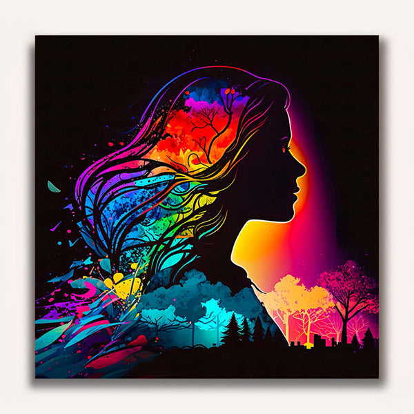 Paint by Numbers - Magic lady in profile