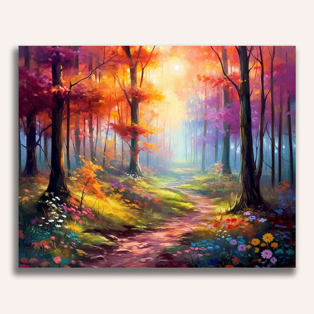 Paint by Numbers - Magic Forest in the Morning Light