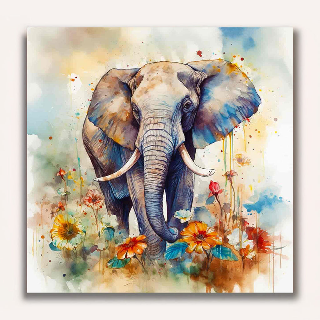 Paint by Numbers - Majestic elephant