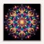 Paint by Numbers - Mandala Color on Black