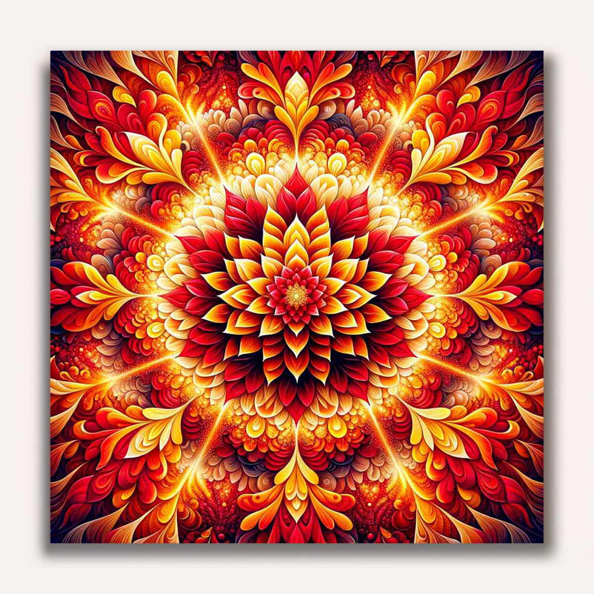 Paint by Numbers - Mandala Red Flower