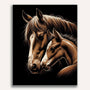 Paint by Numbers - Mare with foal