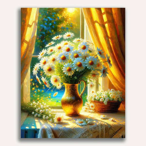 Paint by Numbers - Margerithenstrauss at Window